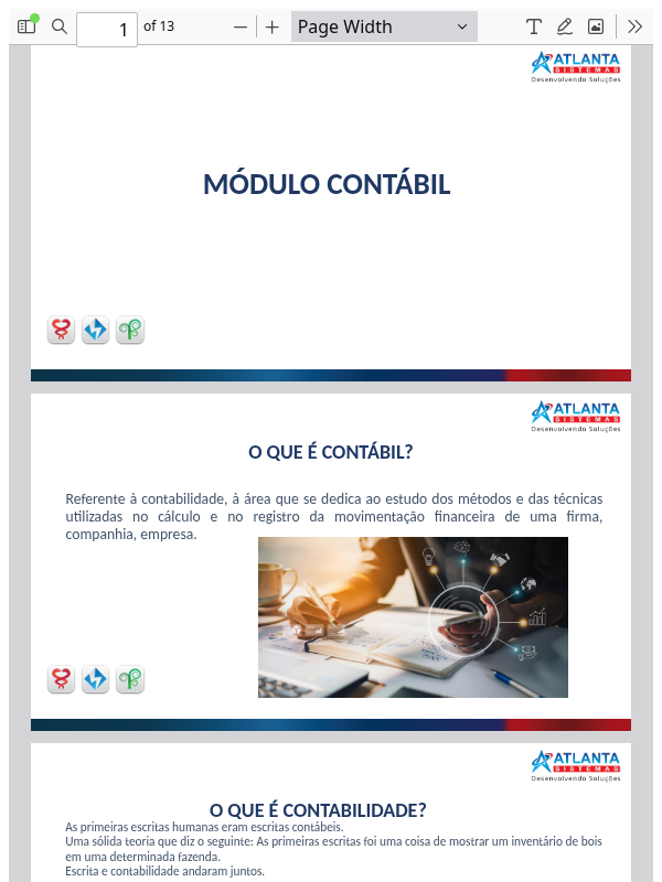 Módulo Contábil Slides 📺