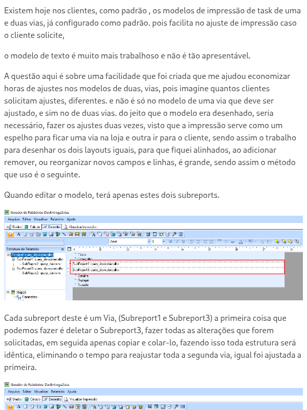 Modelo de impressão de DAV 2 vias personalizado
